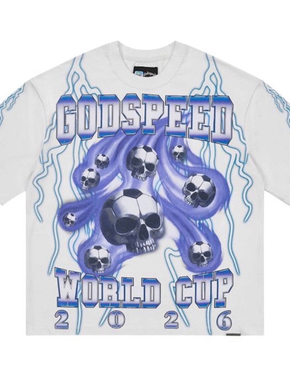 Godspeed World Cup 2026 Graphic Tee - White & Purple